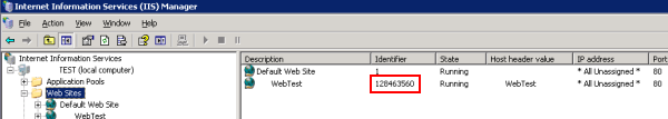 Get the Site Id in IIS6