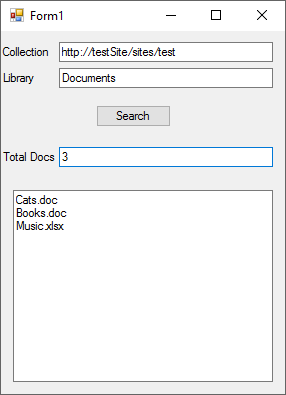 List the Total Number of Documents in a Library and its Sub Folders